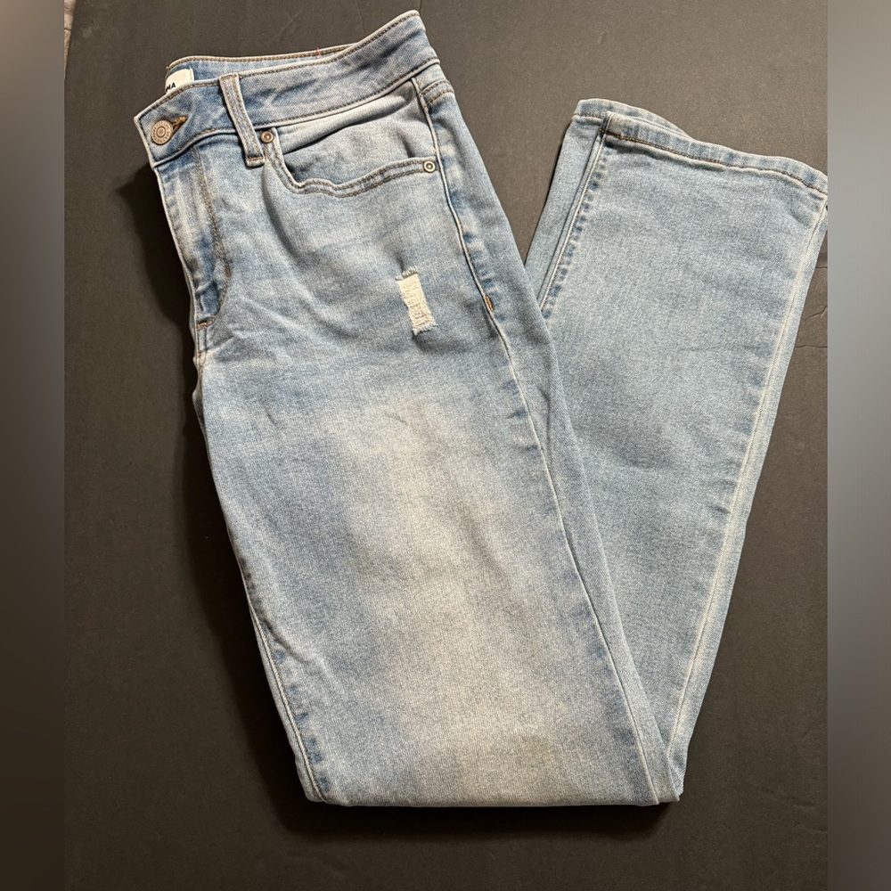 Sonoma straight leg jeans lightly distressed